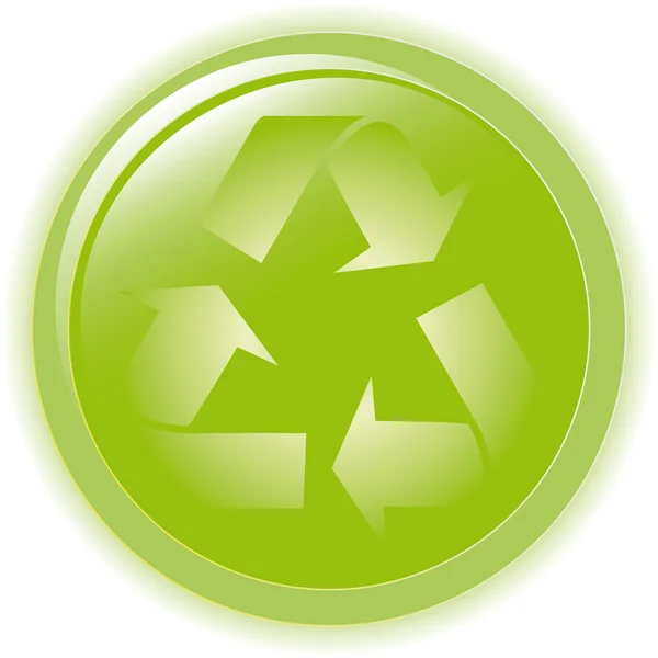 Recycling von Pfeilen Symbolvektor illustrieren — Stockvektor