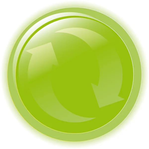 Flèches recyclage symbole vectoriel illustrarion — Image vectorielle