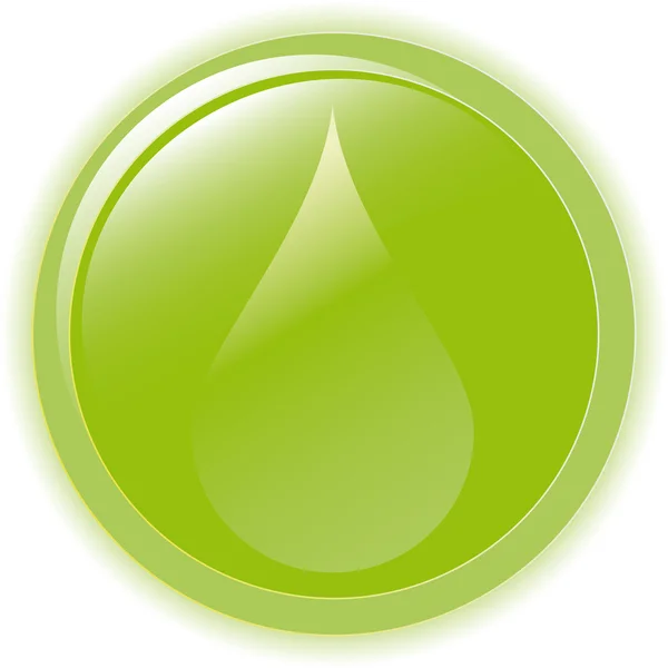 Векторная иллюстрация зеленый экологический пузырь на белом — стоковый вектор
