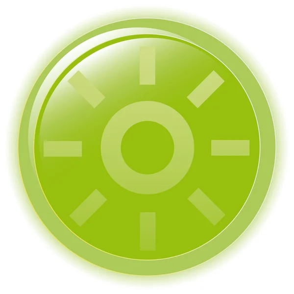 Vektor ilustrasi gelembung hijau pada putih - Stok Vektor