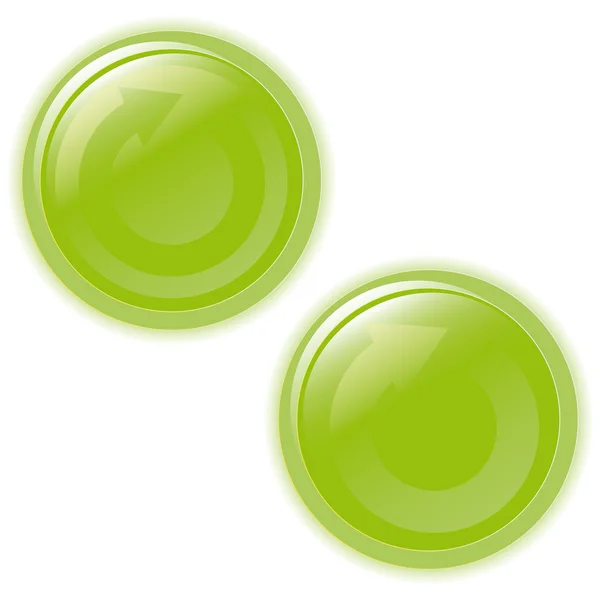 Vektorové ilustrace zelené bubliny na bílém pozadí — Stockový vektor