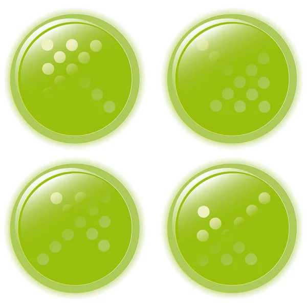 Векторная иллюстрация зелёный пузырь на белом — стоковый вектор