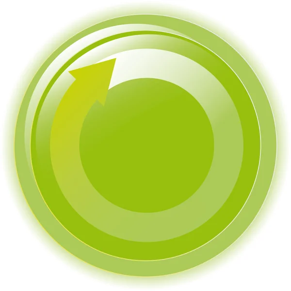Vektor ilustrasi gelembung hijau pada putih - Stok Vektor