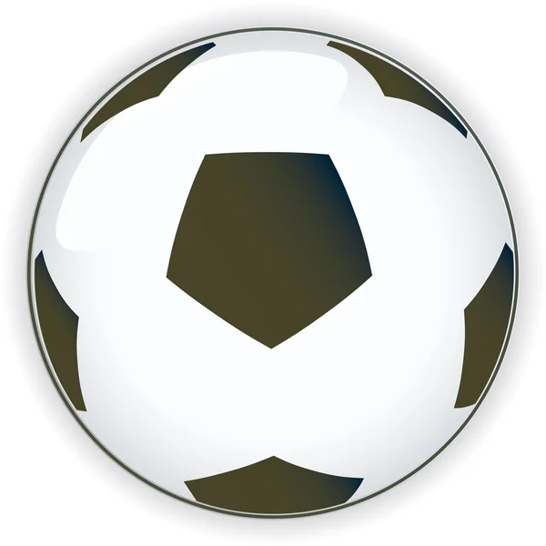 Fútbol fútbol fondo botón vector ilustración — Vector de stock