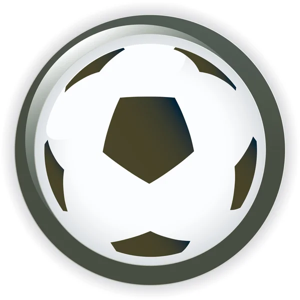 Football soccer background button vector illustration — Stock Vector