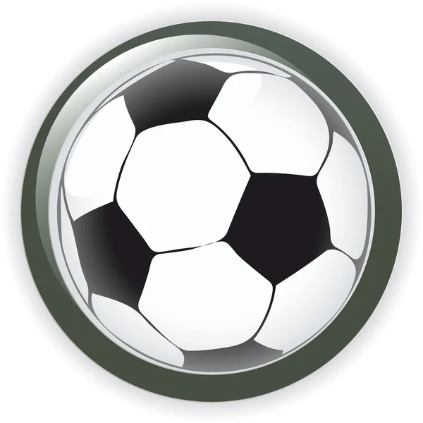 Ποδόσφαιρο Ποδόσφαιρο φόντο κουμπί εικόνα διάνυσμα — Διανυσματικό Αρχείο
