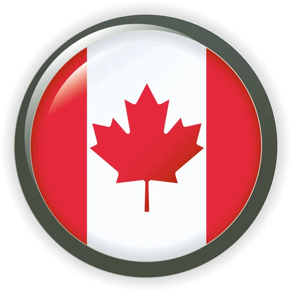 stock vector Flag button countries - Canada