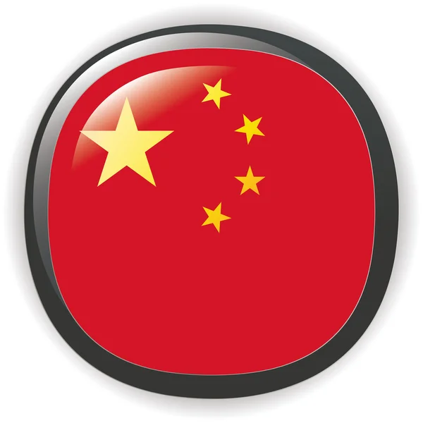 中国国旗的按钮说明 — 图库矢量图片