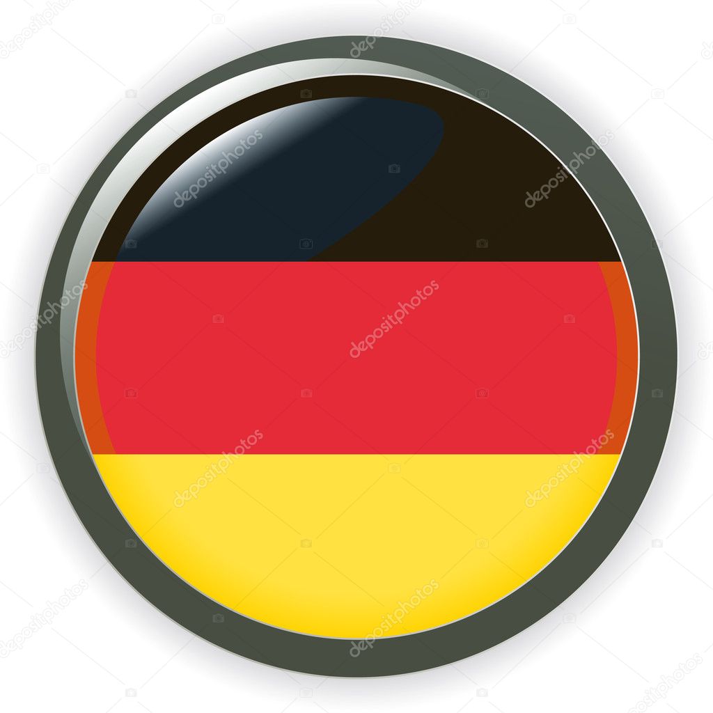Orb GERMANY Flag vector button illustration 3D