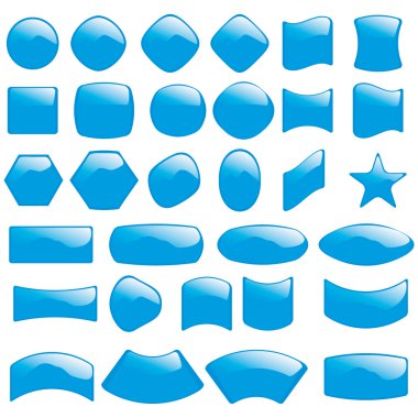 Set of colouful refracting Glass clipart