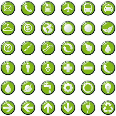 Web computer bubble Icons, Vector File pictogram clipart