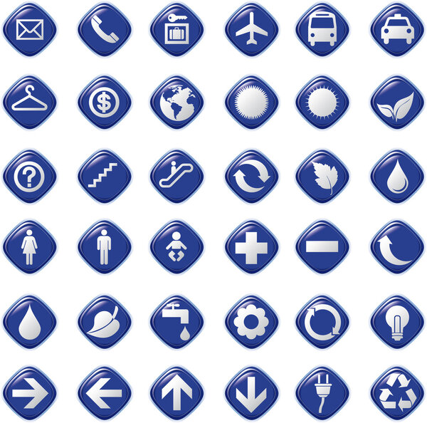 64 presentation buttons icons symbol web eco.
