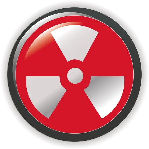 Vector. radioactive sign symbol icon — Stock Vector
