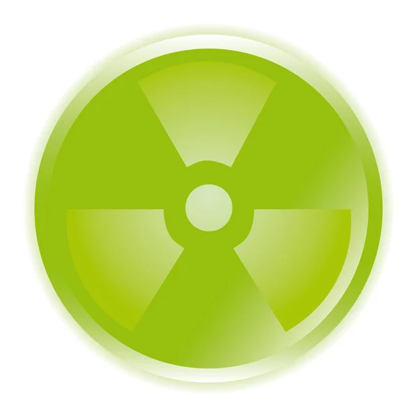 Vecteur. symbole de signe radioactif icône — Image vectorielle