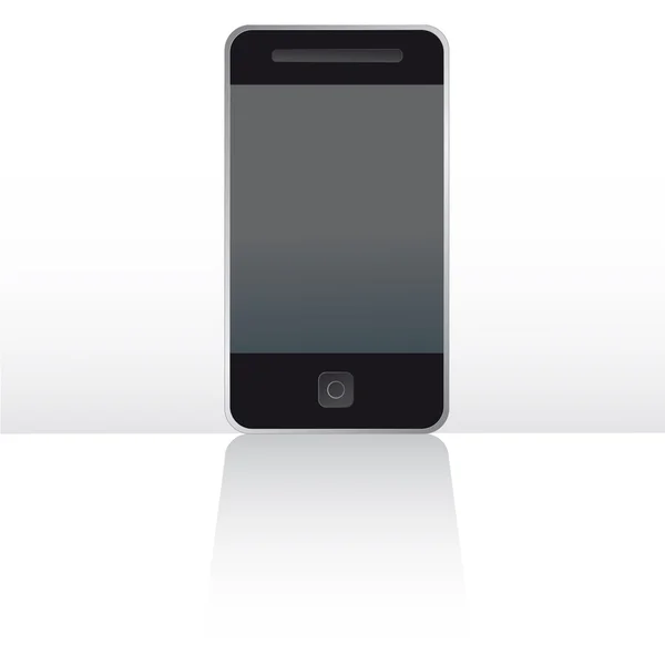 Telefone de tela de toque móvel digitalmente —  Vetores de Stock