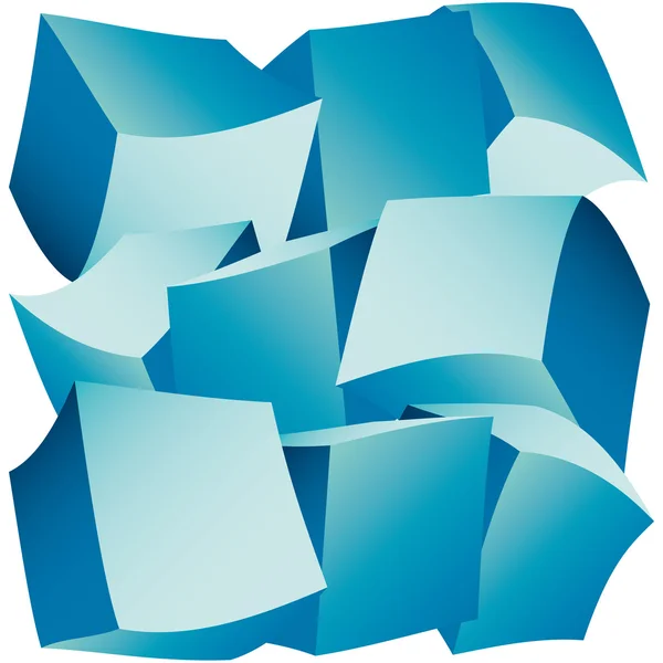 Composizione 3d di cubi illustrazione vettoriale — Vettoriale Stock