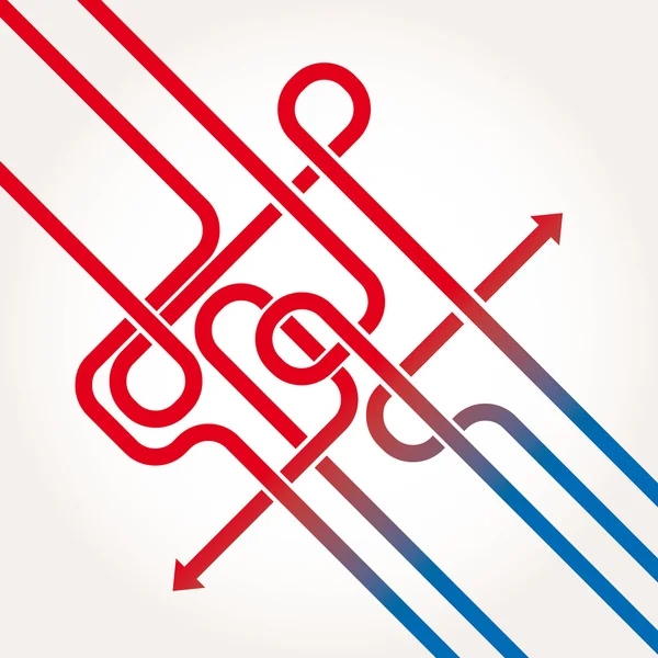 Vektor illustration med pilar färger — Stock vektor