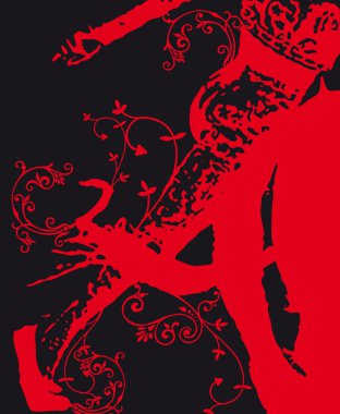 Boğa Boğa güreşçisi vektör çizim