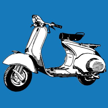 Scooter vector illustration clipart