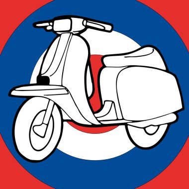 Scooter vector illustration clipart