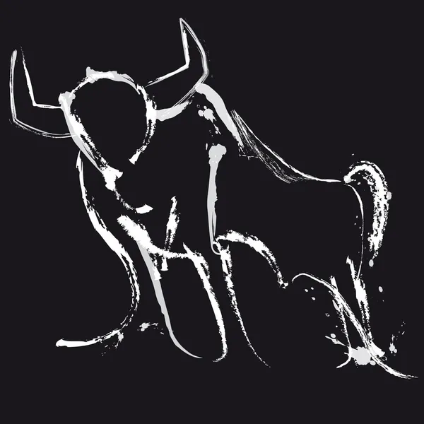 Illustration vectorielle Bull — Image vectorielle