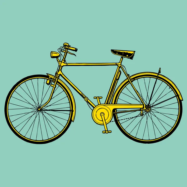 Παλιό κλασικό ποδήλατο εικόνα διάνυσμα — Διανυσματικό Αρχείο