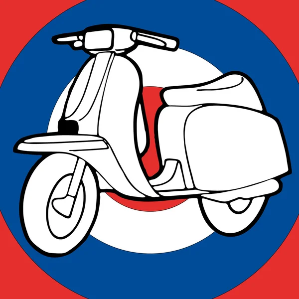 Scooter vettoriale illustrazione — Vettoriale Stock