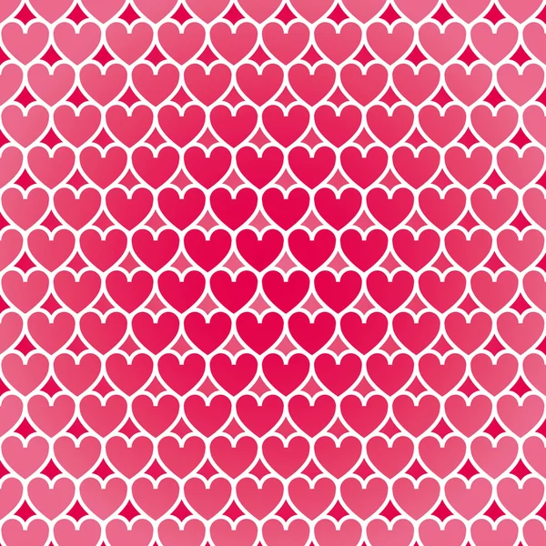 Illustration of a pink heart pattern background — Stock Vector