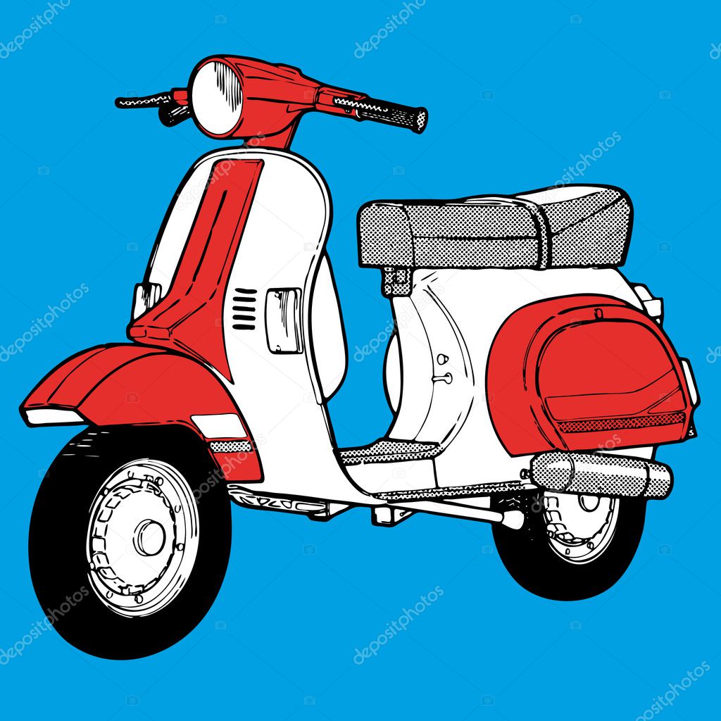 Scooter vector illustration
