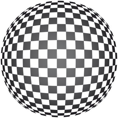 Black and white chessboard clipart