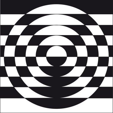 Op art vector illustration abstract clipart