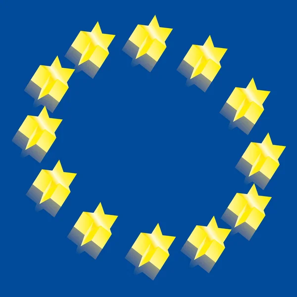 Avrupa 3B vektör çizim — Stok Vektör