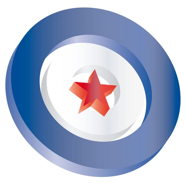 USA air force insignia emblems 3D vector illustraton — Stock Vector