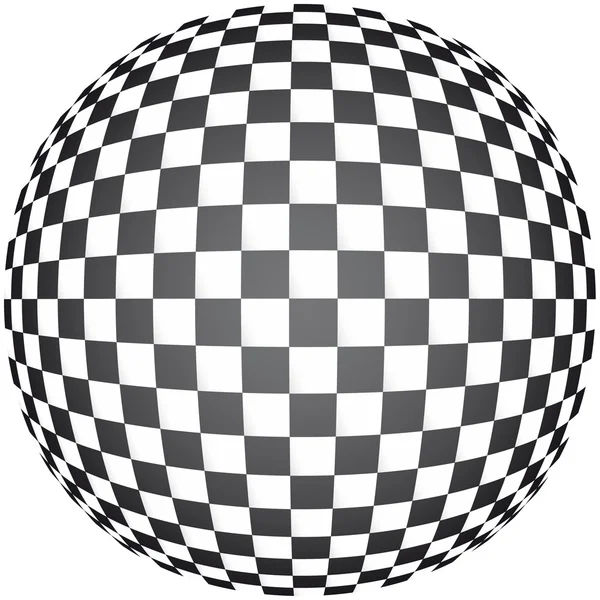 Siyah-beyaz satranç tahtası — Stok Vektör