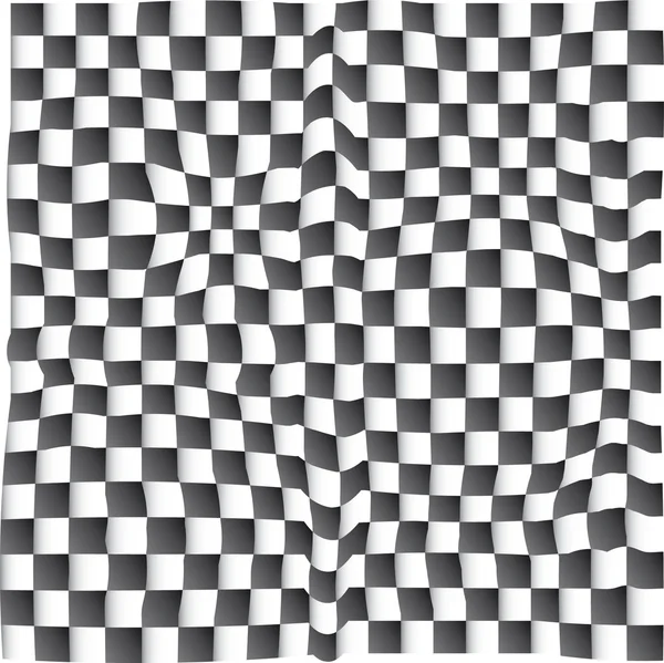Échiquier noir et blanc — Image vectorielle