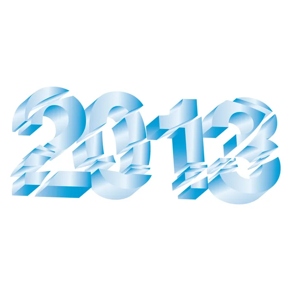 新しい年の美しい数値指定 — ストックベクタ