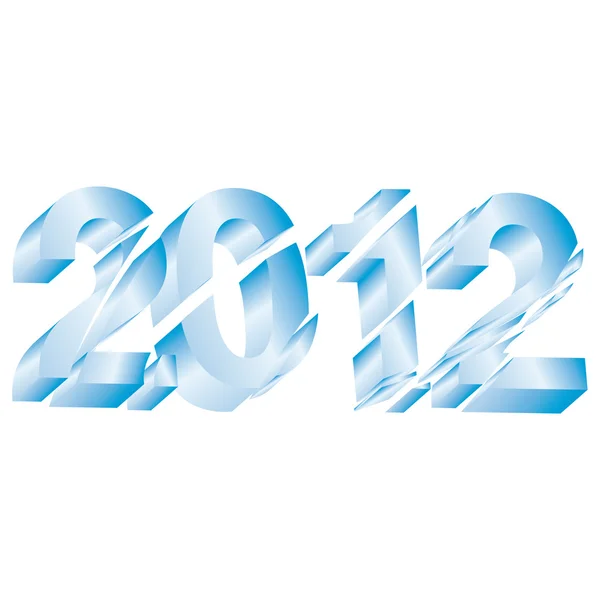 Yeni yıl güzel sayısal atama — Stok Vektör
