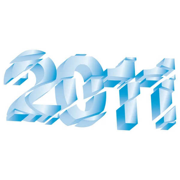 Vackra numerisk beteckning på nya året — Stock vektor