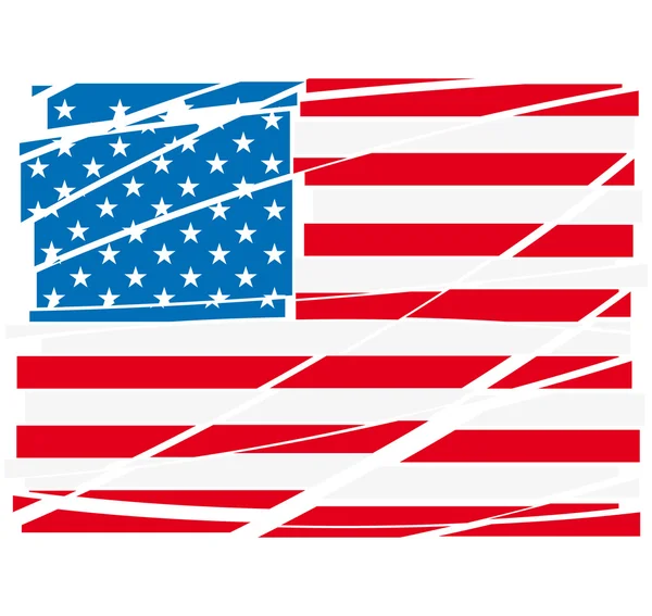 美国国旗矢量 — 图库矢量图片