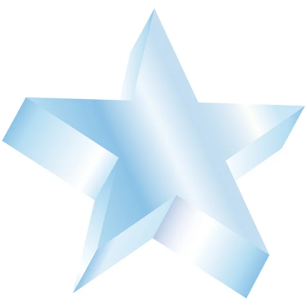 Illustration vectorielle étoile 3D — Image vectorielle