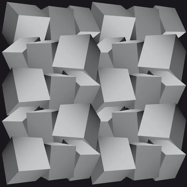 3d composição de cubos ilustração vetorial — Vetor de Stock
