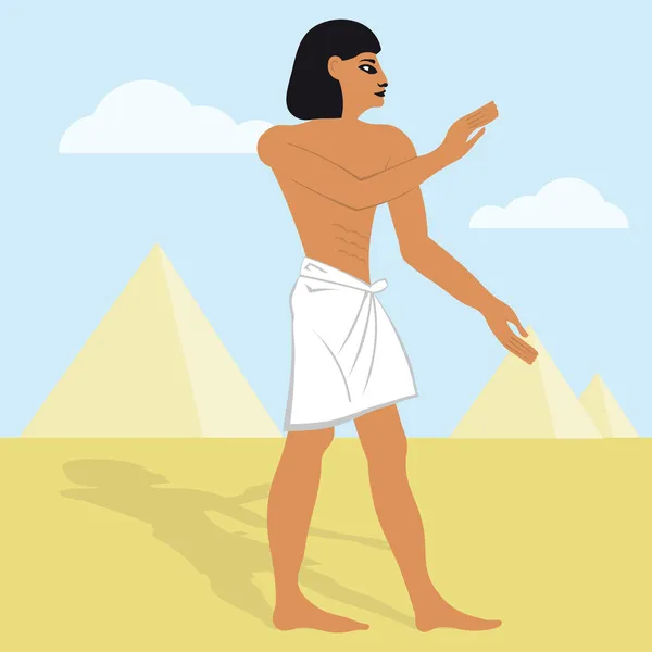 Vektor egyptských kreslený obrázek — Stockový vektor