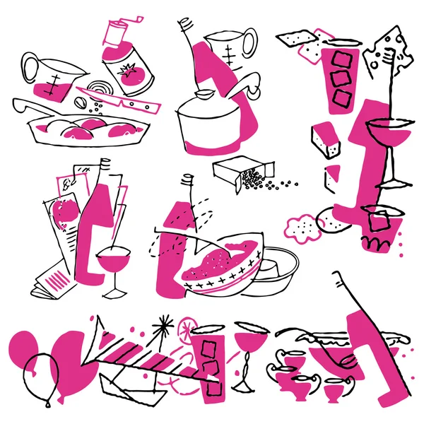 Vectores de stock de Cuchara tenedor caricatura, ilustraciones de