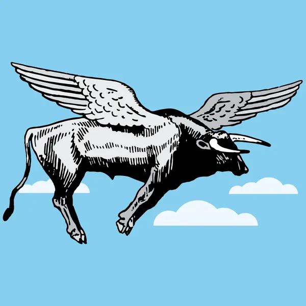 Bull vector illustration — Stock Vector