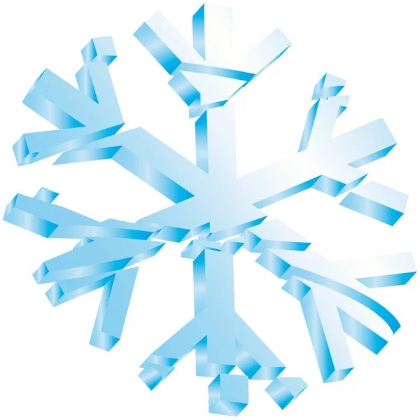 Star snow ice christmas — Stock Vector