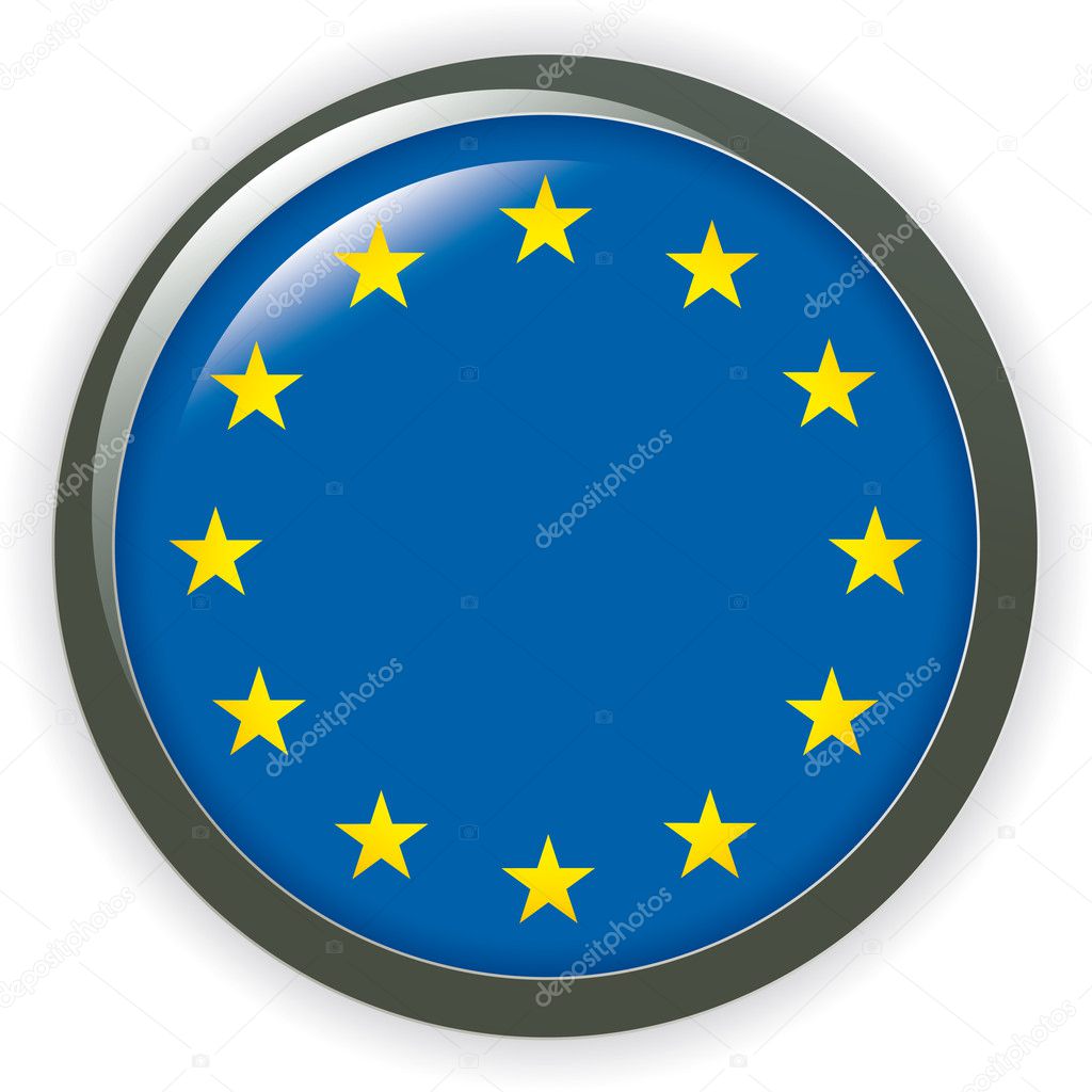 Glossy button flags - Europe icons.
