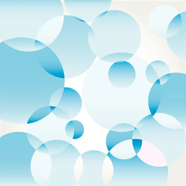 Achtergrond blauw water met de bubbels vectorillustratie — Stockvector