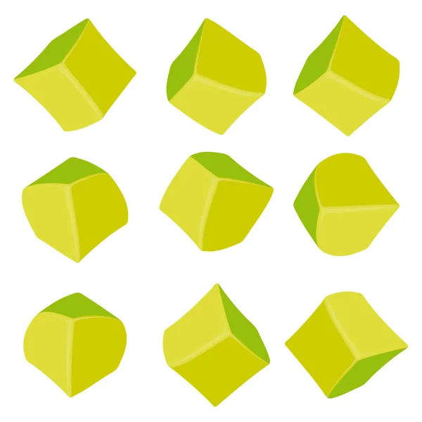 Composizione 3d di cubi — Vettoriale Stock