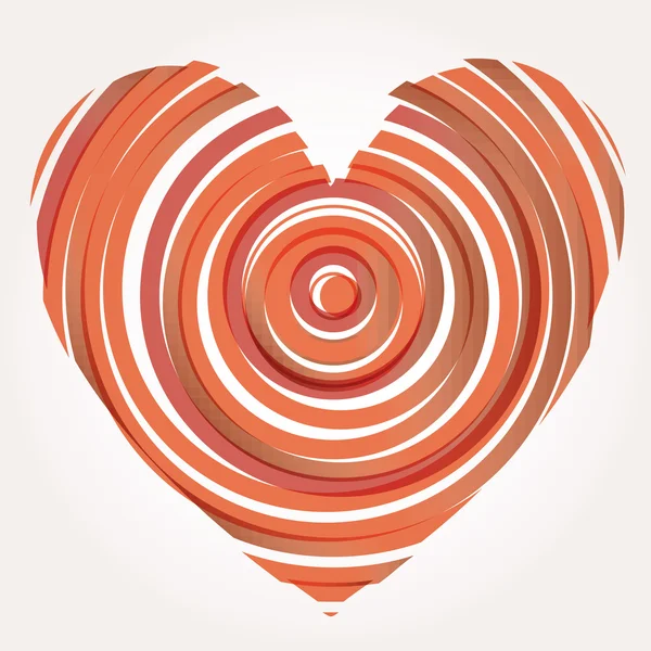Illustrazione vettoriale cuore — Vettoriale Stock