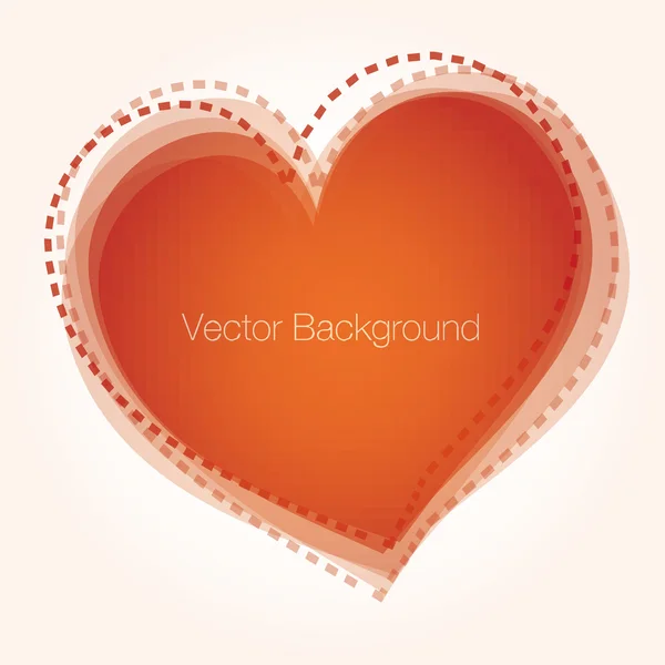 Background heart vector — Stock Vector